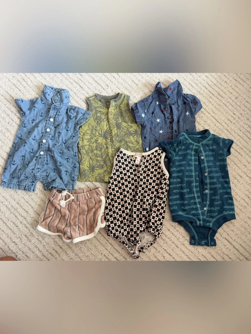 Mixed Rompers and Shorts